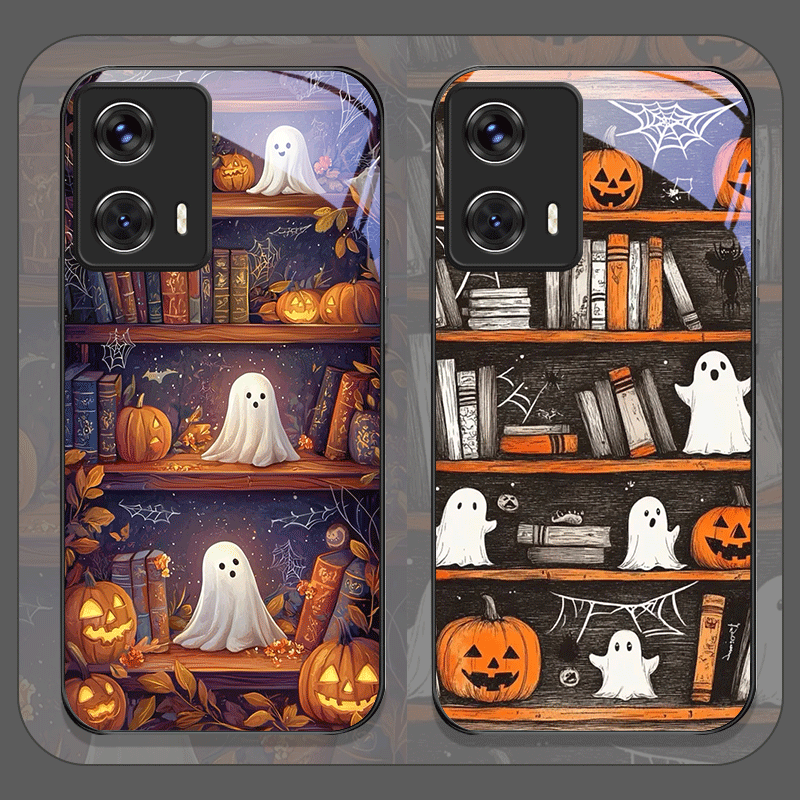 Bookshelf - Funda de teléfono de vidrio templado