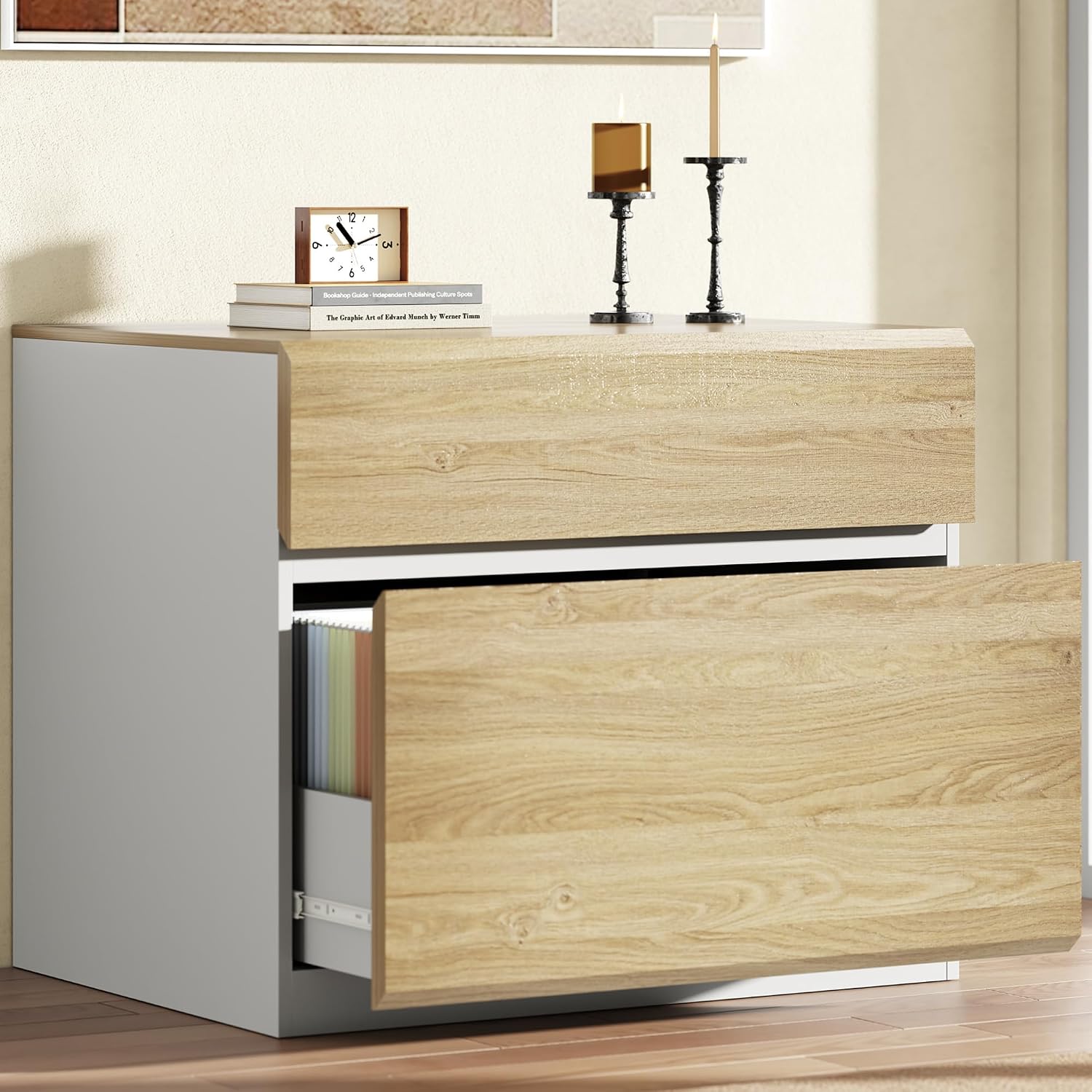 Printer Stand - Archivador lateral de 2 cajones para