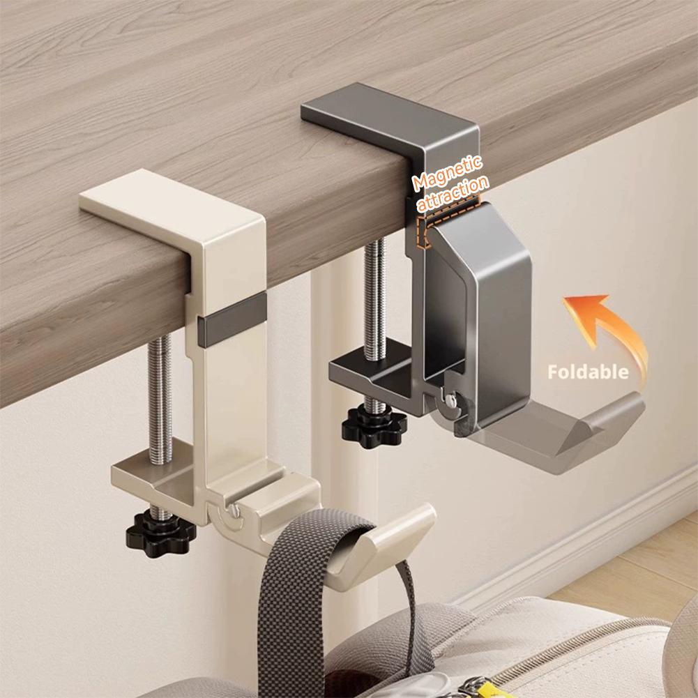 Office Furniture Brands - Gancho plegable para escritorio sin taladro,