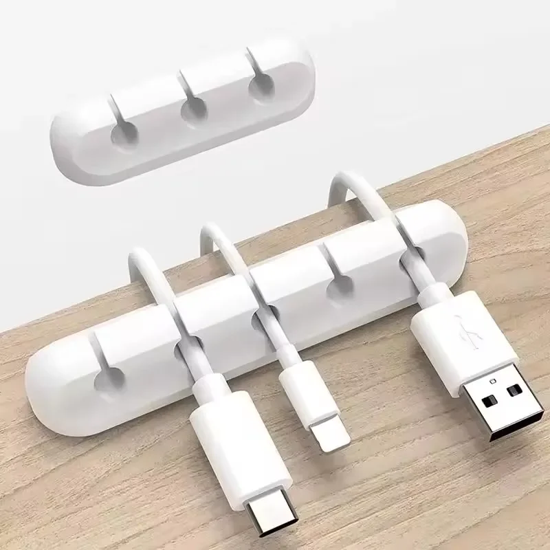 Desk Organizer - Organizador de cables USB de silicona,