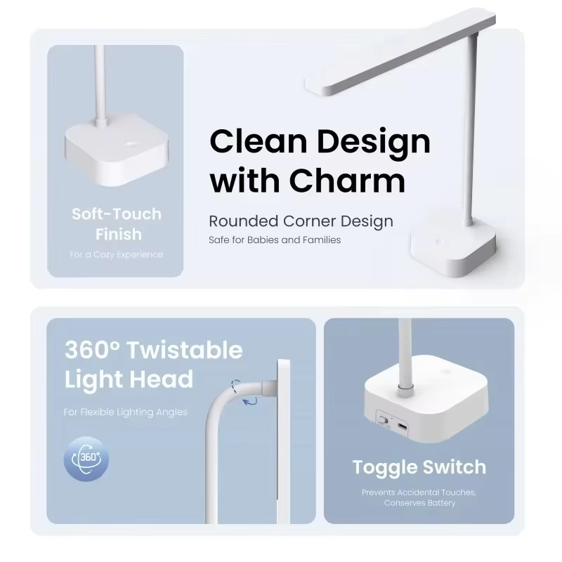 Lámpara de escritorio recargab - Desk Lamp reseña y precio