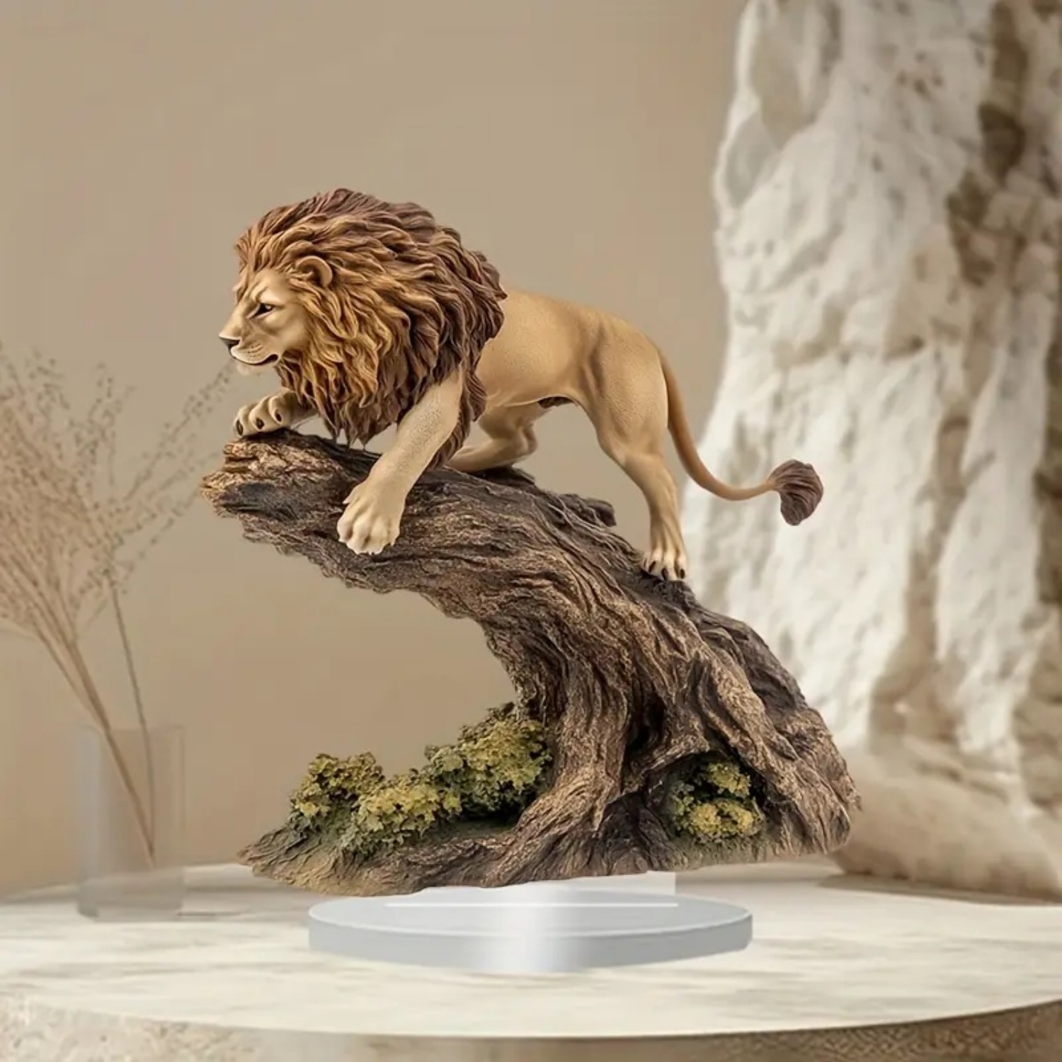 Estatua de león masculino, est - Office Furniture Brands reseña y precio