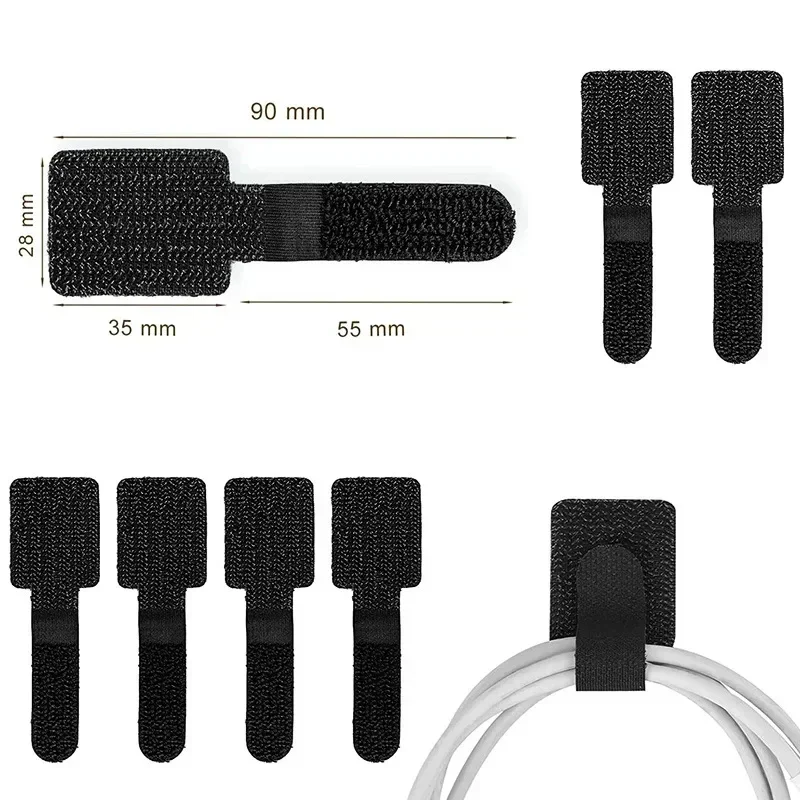 Bridas de cable reutilizables, - Desk Organizer reseña y precio