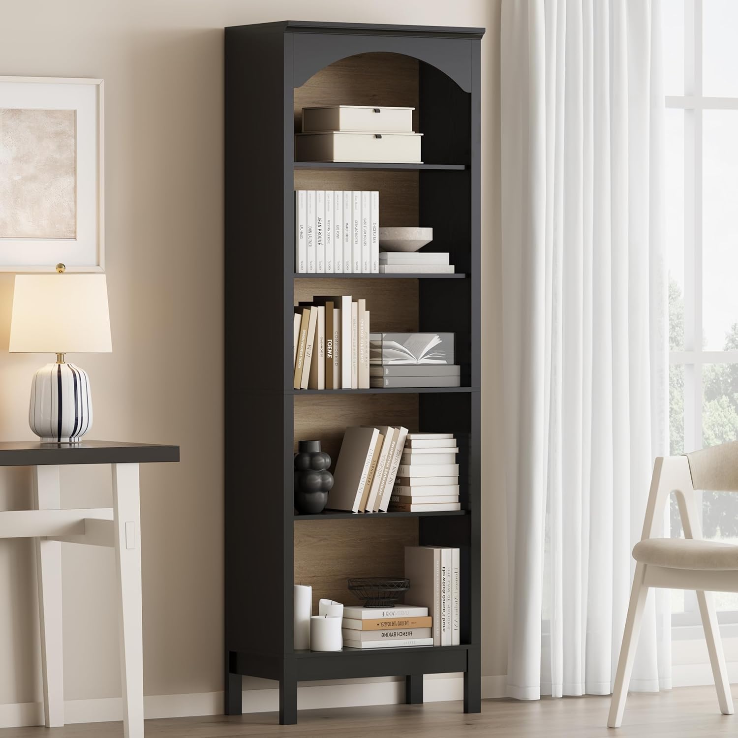 Estantería Arqueada con 5 Nive - Bookshelf reseña y precio