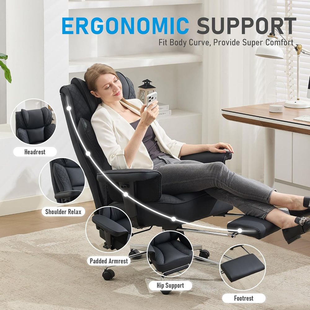 Silla de oficina grande y alta - Office Chair reseña y precio