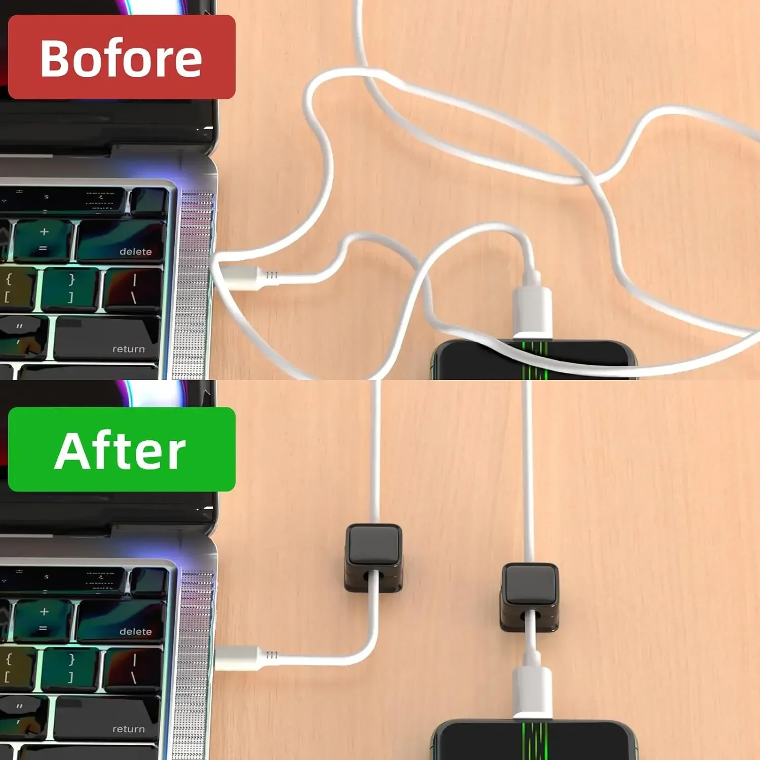 Mini organizador de cables, so - Desk Organizer reseña y precio