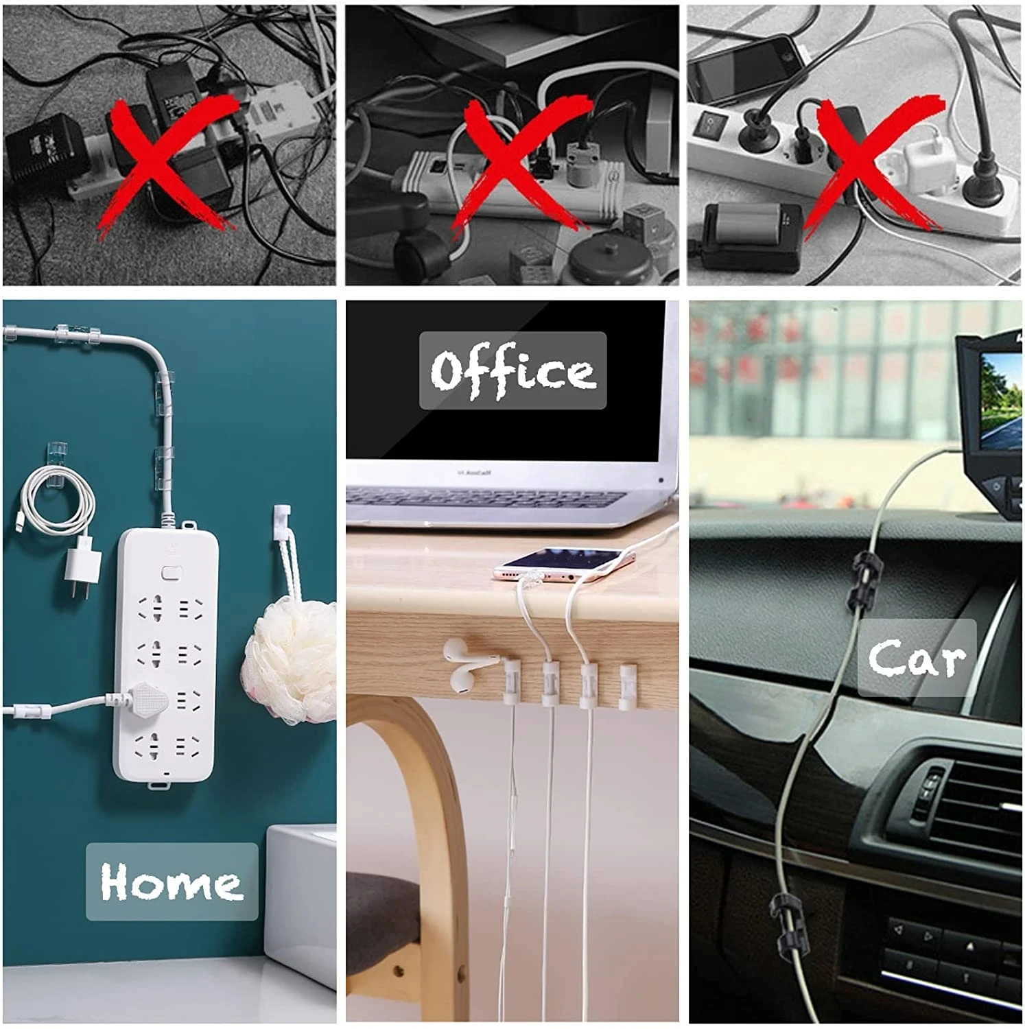 Organizador de cables, soporte - Desk Organizer reseña y precio